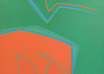 Vibrations sur fond vert, 74 x 60 cm, 1962, SOLD Vibrations sur fond vert, 74 x 60 cm, 1962, SOLD