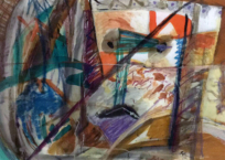 Sans titre (Série Les Masques), 55.9 × 78.7 cm, 1984